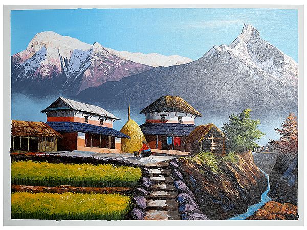 Annapurna Mountain | Oil Painting