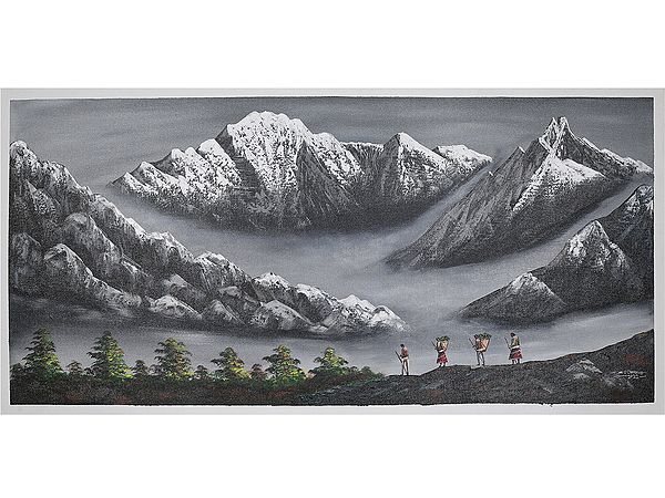 Matterhorn Of The Himalayas | Oil On Canvas