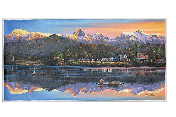 Fewa Lake Painting | Oil On Canvas