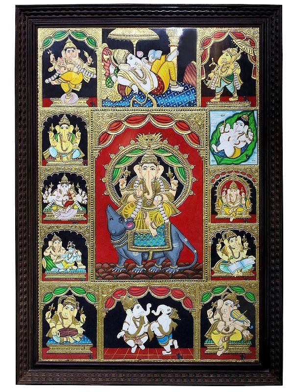 Different Forms of Lord Ganesha | Traditional Colors With 24K Gold