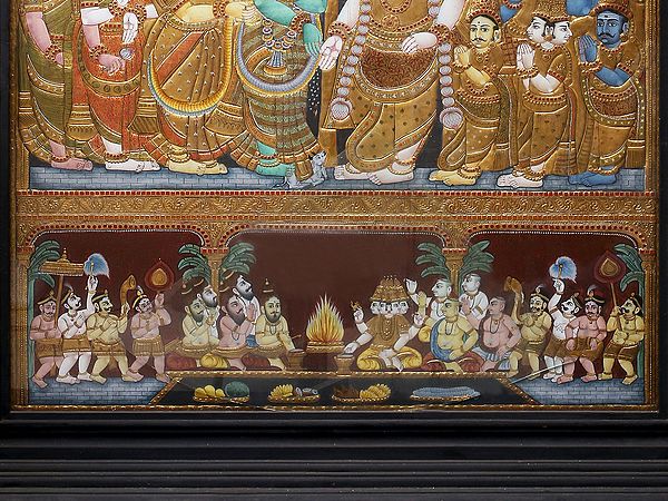 Goddess Meenakshi Kalyanam | Traditional Colors With 24K Gold | Exotic ...