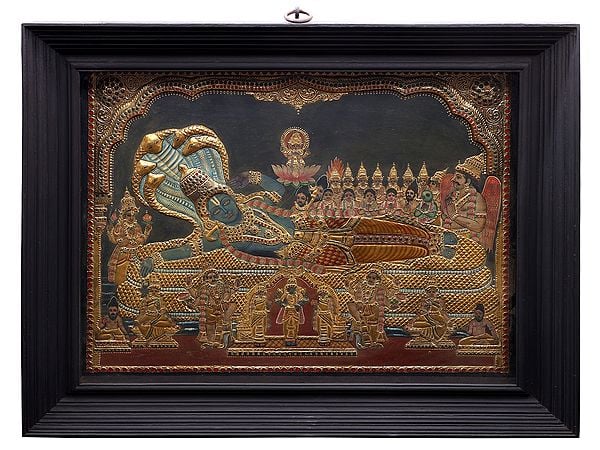 Shree Ranganatha Swamy | Traditional Colors With 24K Gold
