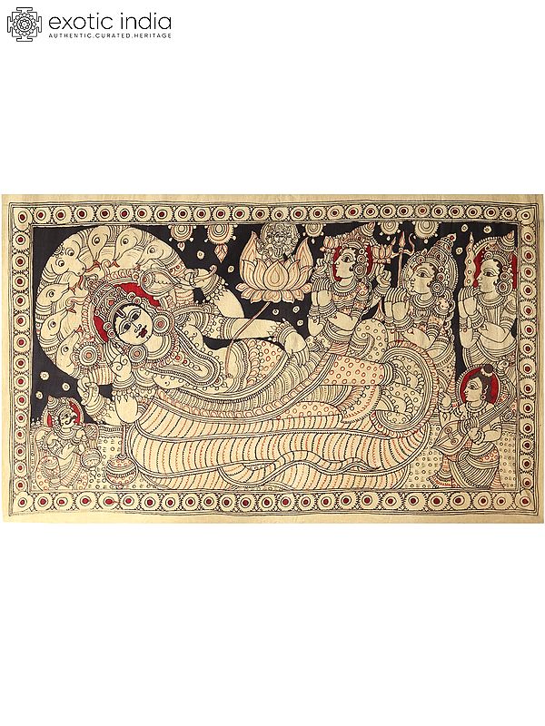Shri Ranganatha Swamy (Lord Vishnu) | Kalamkari Painting