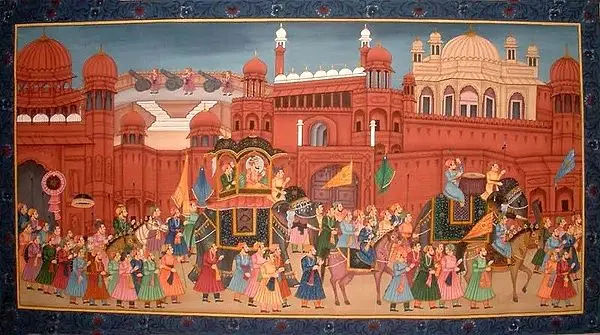 Procession at the Red Fort