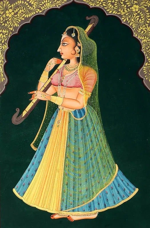 Nayika with a Musical Instrument