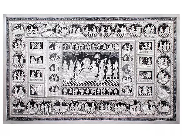 Pattachitra Painting of Life of Shri Ram (Ramayana)