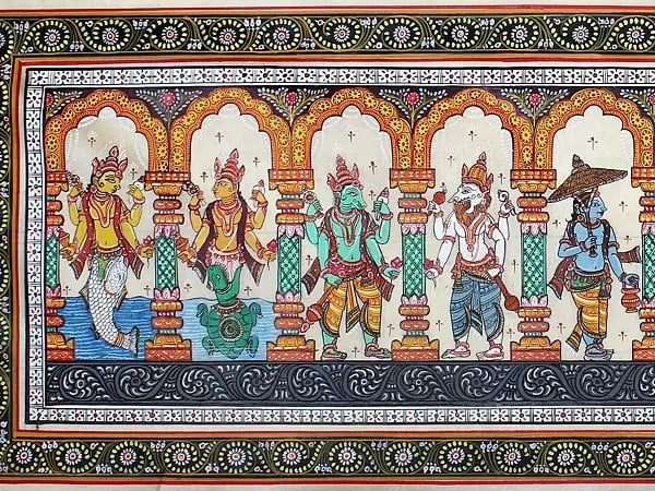 Ten Incarnations of Lord Vishnu (Dashavatara) | Exotic India Art