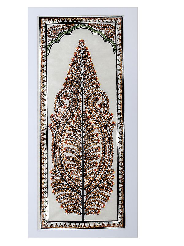 Orissa Pattachitra Tree Painting: Decorative Series 14