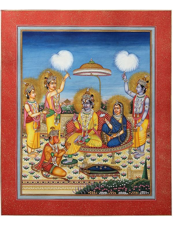 Superfine Painting of Shri Rama Darbar