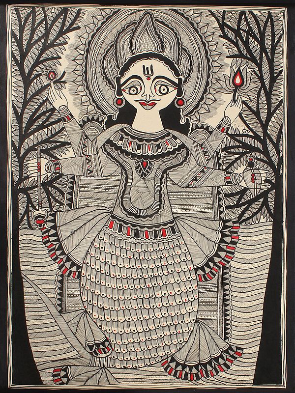 Matsya Avatara of Lord Vishnu | Madhubani Painting