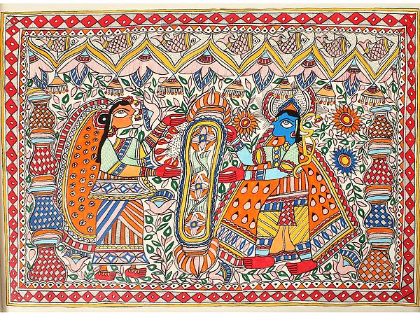 Goddess Sita Swayamvar | Madhubani Painting