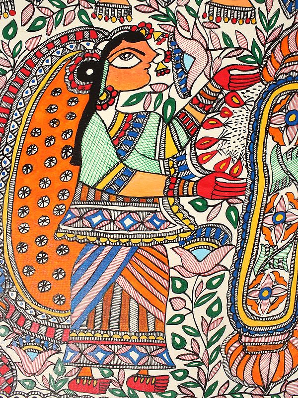 Goddess Sita Swayamvar | Madhubani Painting | Exotic India Art