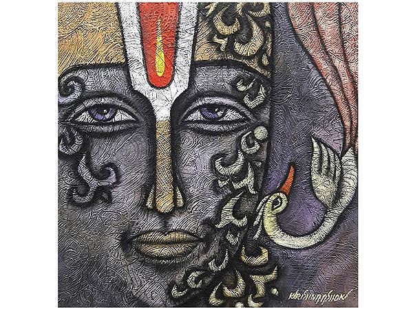 Lord Balaji Portrait Advaitha | Figurative Art | By Krishna Ashok
