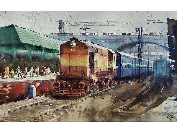 Life: A Journey | Watercolour Painting By Achintya Hazra