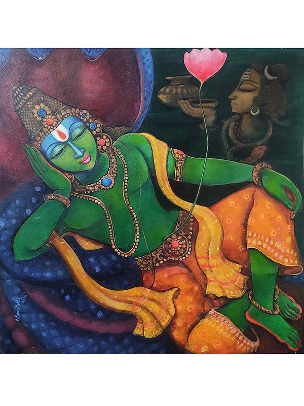 Lord Vishnu | Painting by Manisha Srivastava