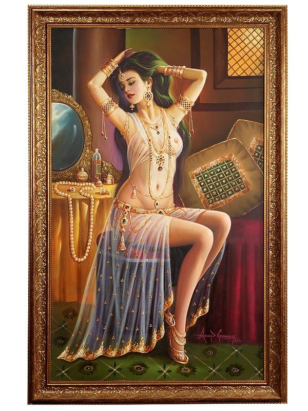 The Sensuous Beauty | Without Frame | Oil Painting on Canvas