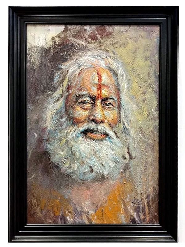 Sadhu Baba | Boby Abraham | Oil On Canvas | With Frame