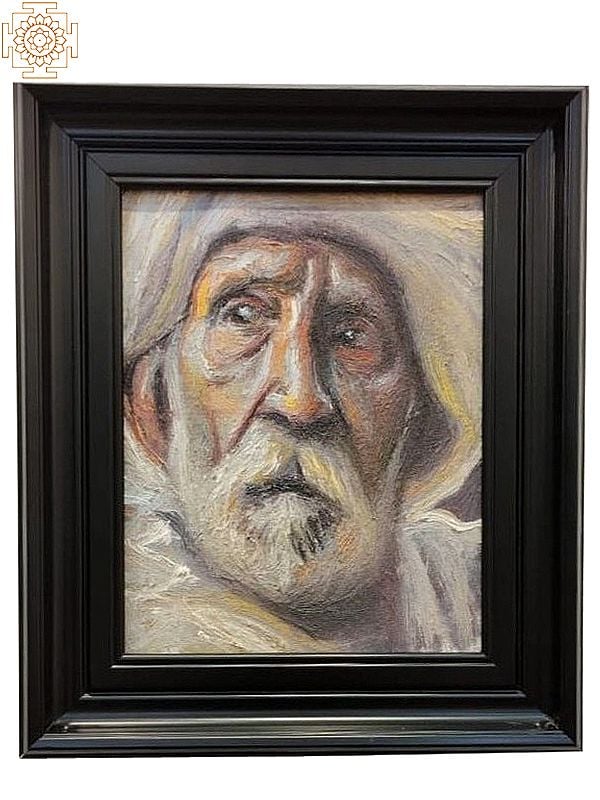 Old Man | Boby Abraham | Oil On Canvas | With Frame