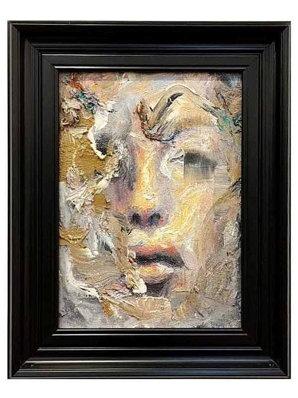 Portrait of A Girl | Boby Abraham | Oil On Canvas| With Frame