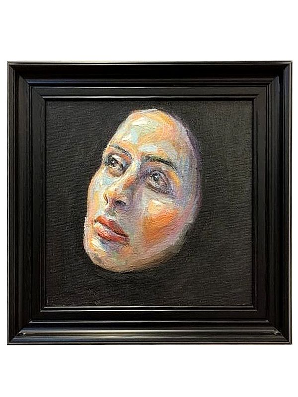 Think | Boby Abraham's Painting | Oil On Canvas | With Frame