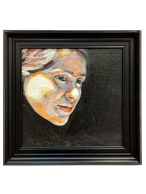 Her Rare Part | Boby Abraham | Oil On Canvas | With Frame