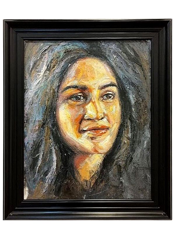 Smile | Boby Abraham | Oil On Canvas | With Frame