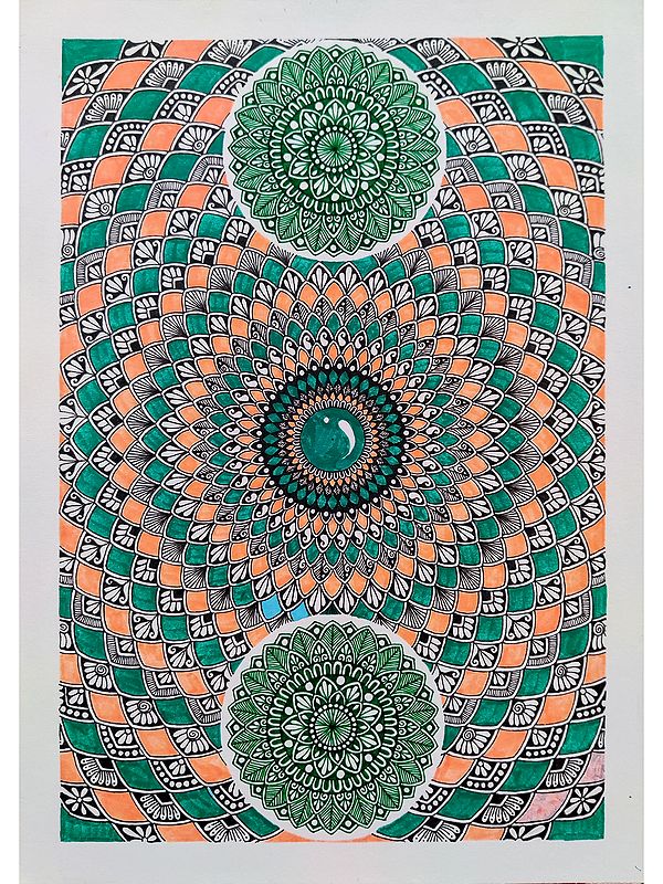 Colorful Overlapping Mandala Painting