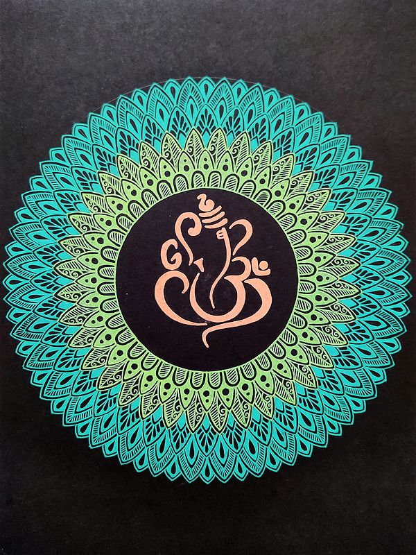 Ganesha Mandala Painting