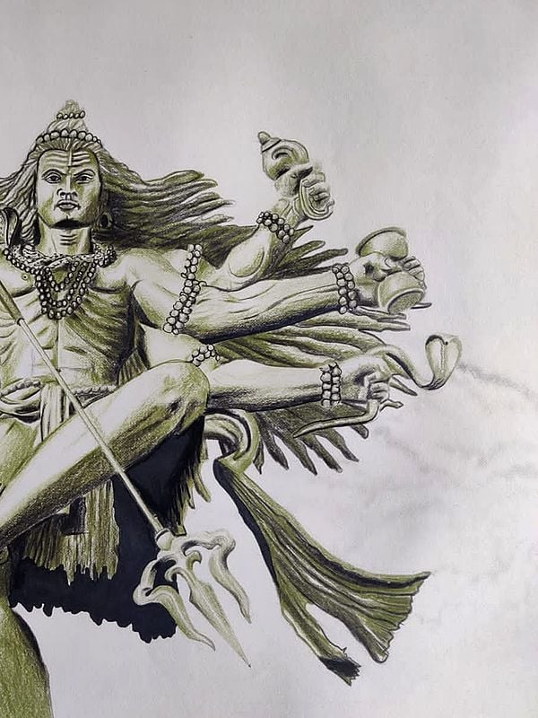 Pencil Sketch Of Lord Shiva