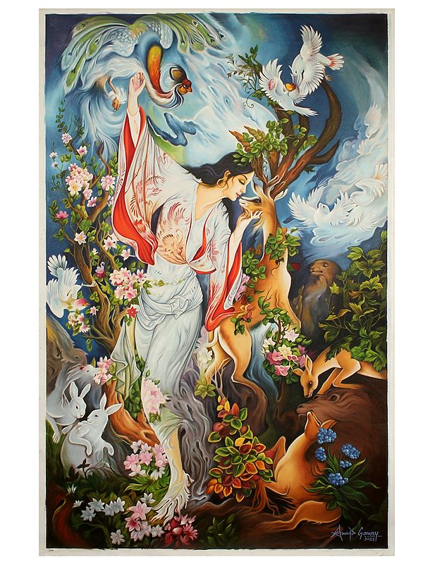 The Mystic Fairy | Oil Painting on Canvas