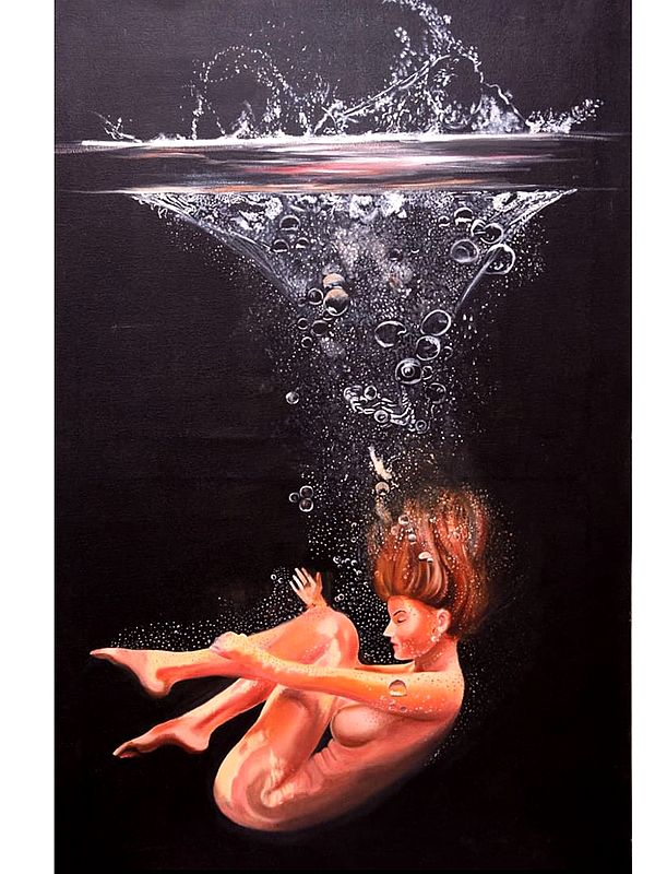Inner Water Space | Painting by Anjali