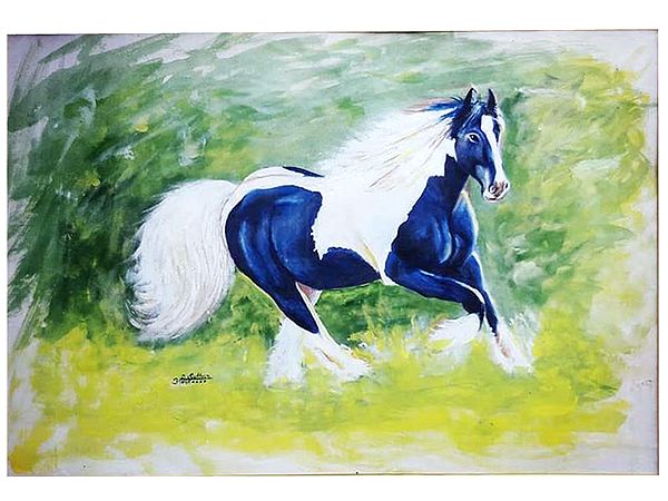 Strutting Stallion | Acrylic Painting by Amit Suthar