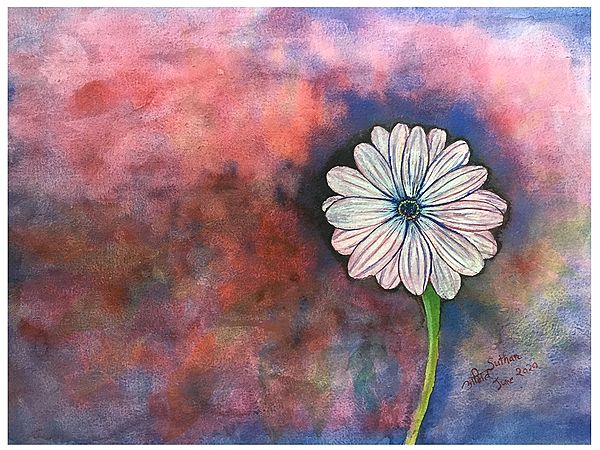 Beautiful Flower | Water Color Painting | Amit Suthar