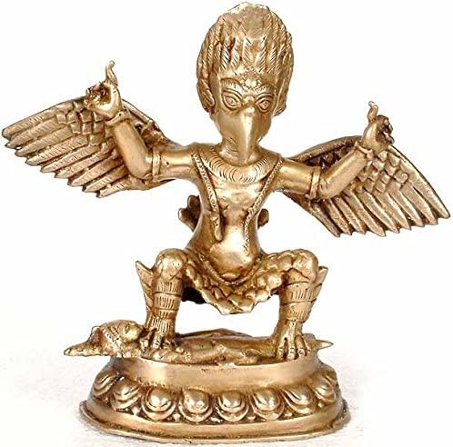 8" Garuda In Brass | Handmade | Made In India