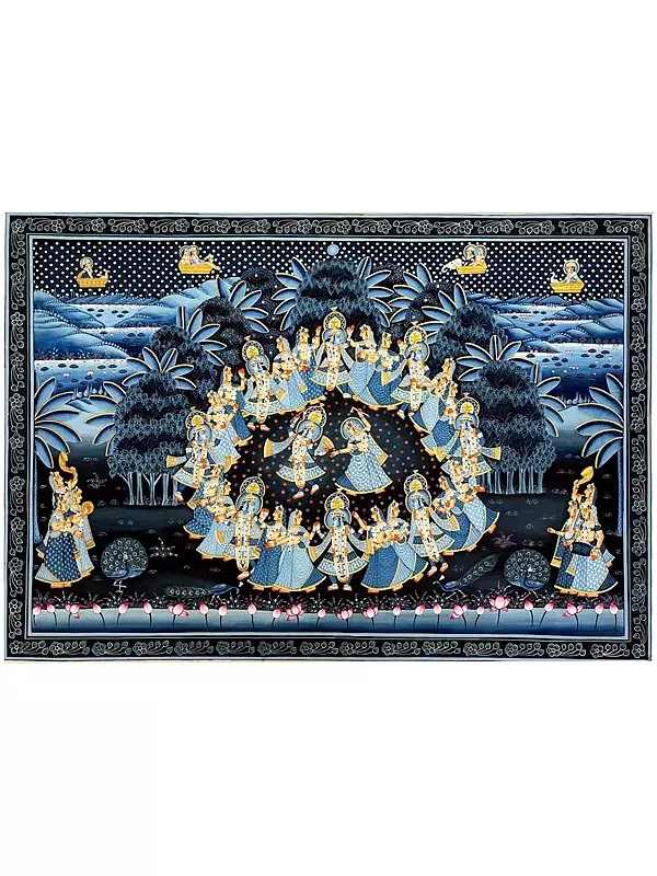 Radha Krishna Raas Leela Pichwai Painting | By Dheeraj Munot