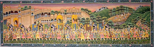 A Grand Rajput Procession