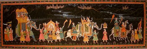 A Procession at Night