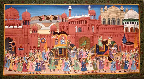 A Procession at the Red Fort