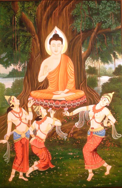 Buddha Challenged by Mara