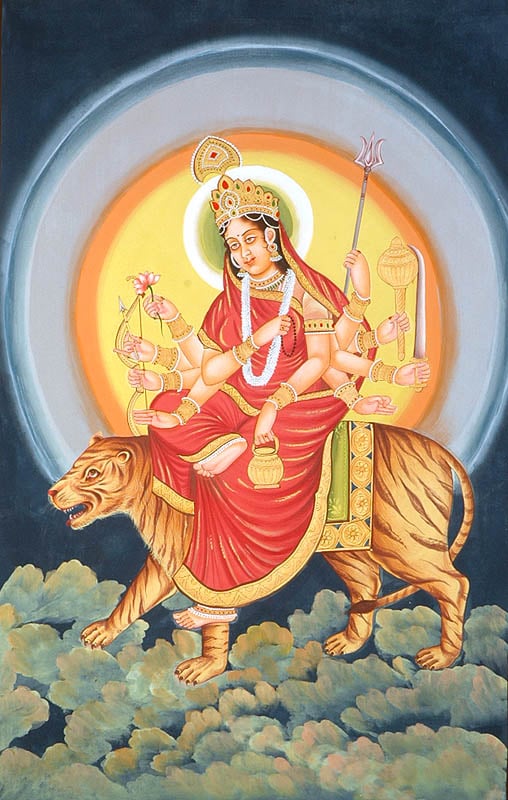 Navadurga - The Nine Forms of Goddess Durga - CHANDRAGHANTA (The Third)