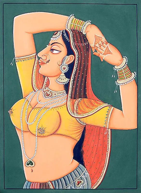 With One Nearly Reaching the Navel.....