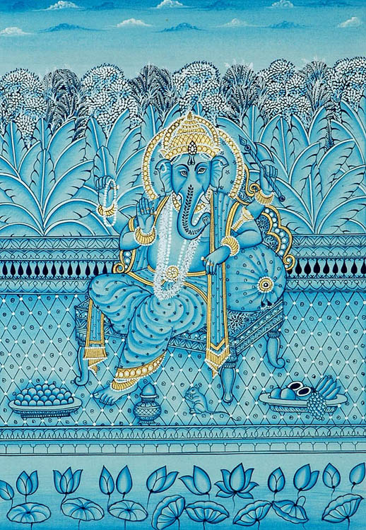 Ganesha in Blue