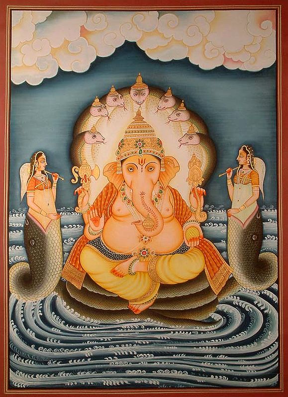 Ganesha on Sheshanaga