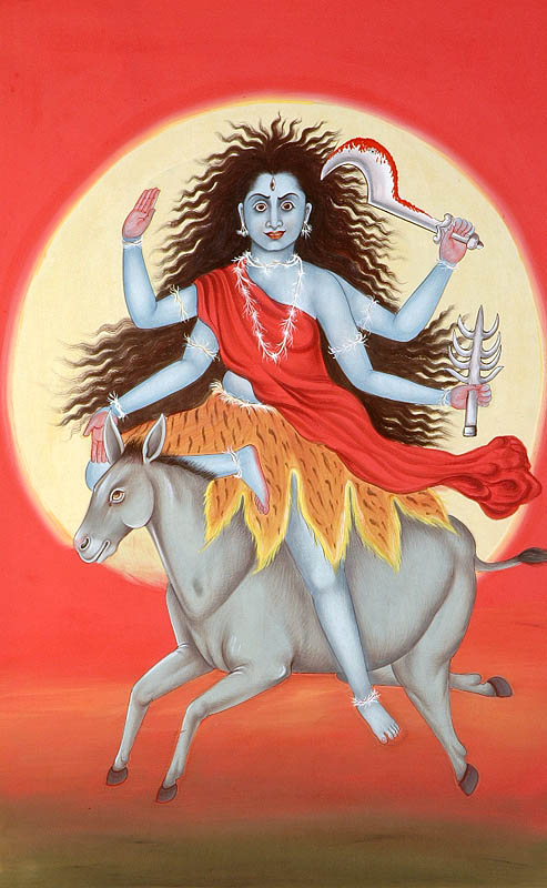 Navadurga - The Nine Forms of Goddess Durga - KALARATRI (The Seventh)