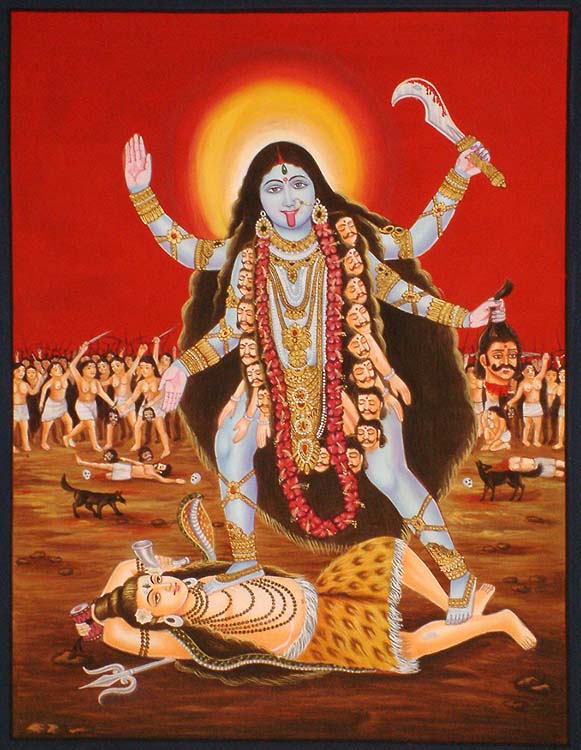 Kali on Shiva