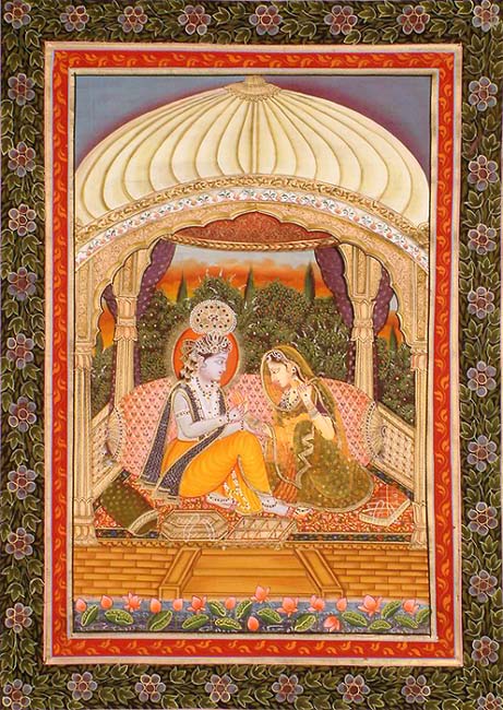 Krishna Adorning Radha