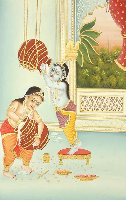 Krishna and Balarama - The Butter Thieves