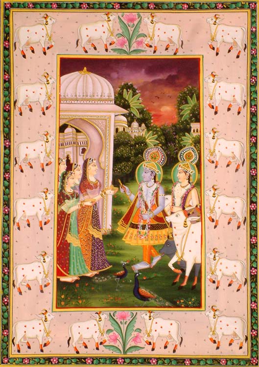Krishna and Balarama at Mathura