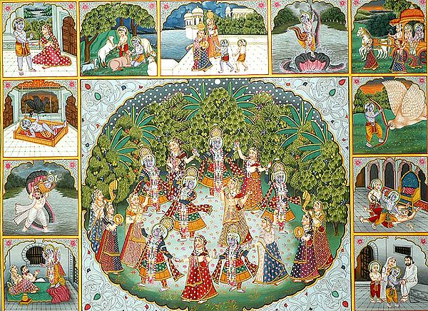 Krishna's Rasa Lila and the Events from His Life