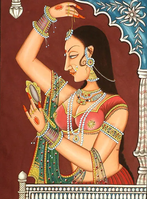 Lady Dressing Herself